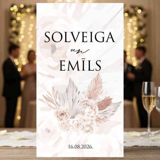 Personalizēta dzēriena etiķete kāzām #12